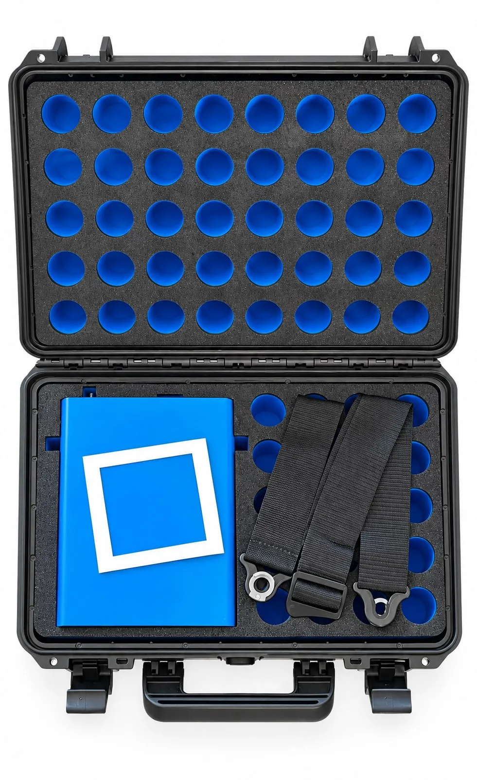 The EVT/PVT test kit packed in its waterproof carry case